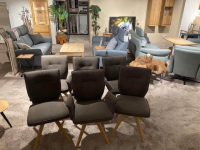 Natura - 6er-Set Stuhl Westmore Stoff Texel Schlamm Braun Grau - 3