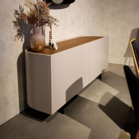 Novamobili - Sideboard Bay 2000 H13232 Lack 351 Matt Magnolia Beige - 5
