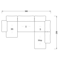 Bretz - Ecksofa Esfera Xli-U-S-Mre 102 Stoff Moonlight / Nuvola / Lino / Grigio Grau - 3