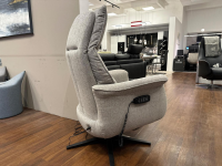 Rom - Sessel Melody 1C M Stoff Alvaro Grege Grau Gestell Stahl Mattschwarz Lackiert Mit Elektrischer Verstellung - 6