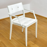 DEDON - 2er Set Armlehnstuhl Play P Starck Sitz Und Rücken Synthetik Weiß Gestell Chalk Weiß - 9