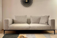 Walter Knoll - Sofa Jaan Living Stoff Glint PG 26 7763 Silver Grau Gestell Matt Pulverbeschichtet Schwarz Polsteroptik Leger Mit Filzgleitern - 4