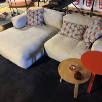 Hay - Sofa Mags Soft Stoff Grau Füße Holz Schwarz Lackiert - 2