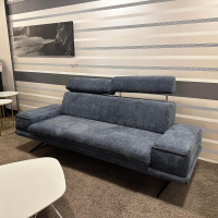 EMP - Sofa 2 CR Hubertus B Stoff 06 209 30 Belfast Ocean Blau Fuß Kufe 59 Schwarz Inklusive Kopfstütze - 10