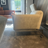 Brühl - Sofa Roro Small Stoff 3613 0045 Beige Grau Gestell Metall Verchromt Mit Verstellfunktion - 5