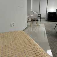 Thonet - Freischwinger S32 Gestell Stahlrohr Rohrgeflecht Kunststoffstützgewebe Rahmen Buche - 3