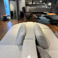 Montis - Sofalandschaft Domino 18 Stoff Fidal 10 S20 Beige Grau Inklusive Kissen - 4