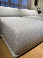 Christine Kröncke - Schlafsofa Bente Stoff 092 Ecrue-Silber Grau mit Verstellfunktion - 7