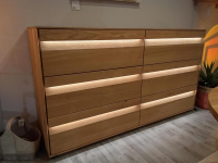 Contur - Sideboard Due Viso Wildeiche Roheffekt Massiv Geölt Inklusive LED Beleuchtung - 6