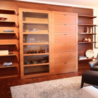 Giorgetti - Wohnwand Oli Akrylbeizung Nussbaum - 6