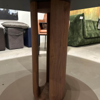 Rodam - Esstisch Sqround Ast Nussbaum Hartwachssiegel Bodenplatte Sahara Beige Mit Auszug - 10