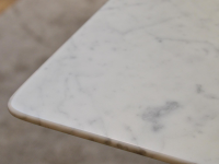 Cassina - Esstisch Doge W01 37 Marmor Carrara Weiß Gestell Aluminium Grau - 5