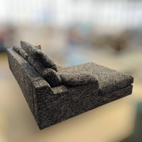 Bielefelder Werkstätten - Ecksofa Inspiration Stoff Arezzo CA1469/099 Schwarz Weiß Fuß Gleiter - 2