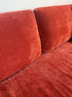 Raum.Freunde - Sofa Lenni Style Stoff Wildflower 9 Raspberry Pink Rot Füße Metall Schwarz - 3