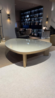 Flexform - Beistelltisch Arnold In Beige Glassplatte Mit Braunem Gestell - 5