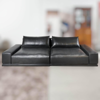 IP Design - Sofa Cube Lounge Leder Space Schwarz - 5