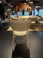himolla - Armlehnstuhl Dining 1471 Leder 27 Longlife Mimosa Fragrance Beige Gestell Metall Beige Pulverbeschichtet - 6