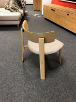 Gazzda - Lounge-Stuhl Nora Eiche Massiv Weiß Geölt Stoff Main Line Flax Archway - 4