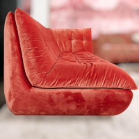 IP Design - Soulmate Sofa 220/110 Stoff City Velvet Reloaded CA7832/063 Rot - 7
