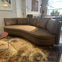 De Sede - Sofa DS 167 129 Leder Touch Taupe Grau Füße Edelstahl Inklusive Kissen - 8