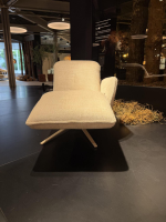 himolla - Relaxliege 7658 Stoff 20 Labomba Carrara Beige Sternfuß Metall Beige Mit Schaukelfunktion - 10