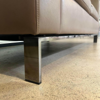 Walter Knoll - Sofa Foster 503 20 Leder Elen Fango Braun Gestell Schwarz Verchromt Inklusive Kunststoffgleiter - 7