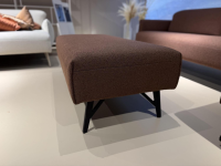 himolla - Ecksofa Tangram 9660 Stoff 08 Hazel Braun Gestell Metall Anthrazit Inklusive Hocker Und Verstellung - 2