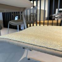 Weishäupl - Essgruppe Slope Outdoor Tischplatte Keramik Ananda Gestell Edelstahl Perlbeige Pulverbeschichtet - 3