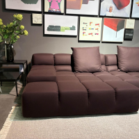 B&B Italia - Ecksofa Tufty Time Stoff Lavinia Fleckveilchen Lusso Lila mit 3 Rückenkissen - 8