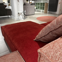 Designwerk - Polstergruppe Dido Stoff Earth Strawberry Rot Und Stoff Natural Apple Rosa Fuß Schwarz Inklusive Kissen - 8