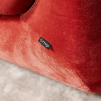 IP Design - Soulmate Sofa 220/110 Stoff City Velvet Reloaded CA7832/063 Rot - 5
