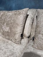 Bretz - Sofa Esfera Stoff 66 Grau Vintage Velvet 65 Moonlight mit 3 Kissen - 2