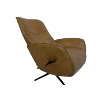 himolla - Relaxsessel 7928 Easyswing M Longlife Leder Eleganza Mais Braun Sternfuß Edelstahloptik Drehbar - 10