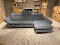 himolla - Ecksofa 1065 Stoff Nuvano Navy Blau Mit Verstellbaren Kopf- Und Ammteilen - 5