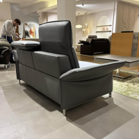 Erpo - Sofa Avantgarde 965 Bezug Leder 43.570 Grau Kufe Hochglanz Verchromt - 3