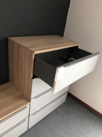 Nolte - Kommode Alegrro 2 Sonoma Eiche Nachbildung Ausführung Glas Seidengrau - 2