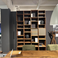 Riva1920 - Regal Freedom Nussbaum Geölt Fronten Eisen Lackiert Mit Türen Und Schubalden - 2