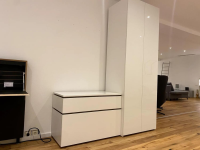 Interlübke - Schrank Collect Plus Lack Matt Und Klarglas Optiwhite Schneeweiß Inklusive Sideboard Just Cube - 9