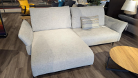 W. Schillig - Ecksofa 28660 Selinaa Stoff S43/21 Silbergrau mit 1 Kissen - 8