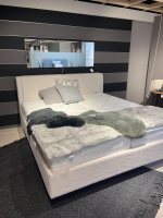 Musterring - Polsterbett Elias Stoff 5236 Creme Sockelunterbau Schwarz ohne Matratze ohne Lattenrost - 12