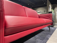 himolla - Sofa 2-Sitzer Waldkirchen R Leder 33 Longlife Soft Chianti Rot Gestell Metall Anthrazit Pulverbeschichtet - 12