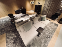 Poliform - Sofa Westside Stoff D Micene 09 Sabbia Beige Basis Nickel Matt Brown Braun Inklusive Kissen - 9