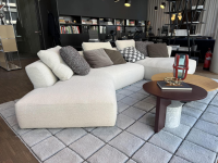 Cassina - Sofa Sengu Bold Stoff Look Corda Grau Weiß ohne Dekokissen - 7