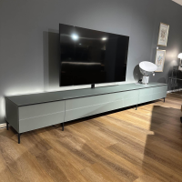 Spectral Smart Furniture - Lowboard Scala Lack Anthrazit Und Grau Metallgestell Schwarz Inklusive Beleuchtung - 2