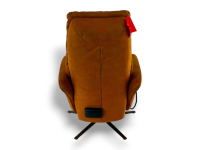 himolla - Relaxsessel 7358 Easy Swing S Stoff Microfaser Nevada Cognac Braun Sternfuß Bronze Pulverbeschichtet - 5