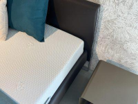 Hülsta - Rahmenbett Neo Leder Mocca 5126 Schwarz ohne Matratze ohne Federholzrahmen - 4