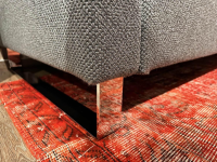 Brühl - 2er Set Sofa Alba Stoff 4491 93 Grau Metallkufe Glänzend Verchromt Mit Klappbarem Armteil - 7