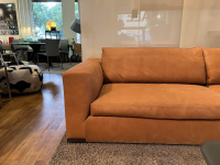 Marac - Sofa Brando 3-Sitzer Leder Anilina Brandy Orange Braun Füße Nickel Schwarz - 6
