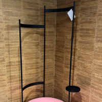 Schönbuch - Garderobe Tilda Stoff Vidar 755 Rose Rosa Gestell Stahl Schwarz Pulverbeschichtet Mit Ablage - 9
