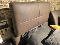 Hukla - Polsterbett HUPB22140 Stoff Galero Nougat Braun Füße Metall W014 Schwarz Inklusive Nachtkonsolen Und Kissen - 9